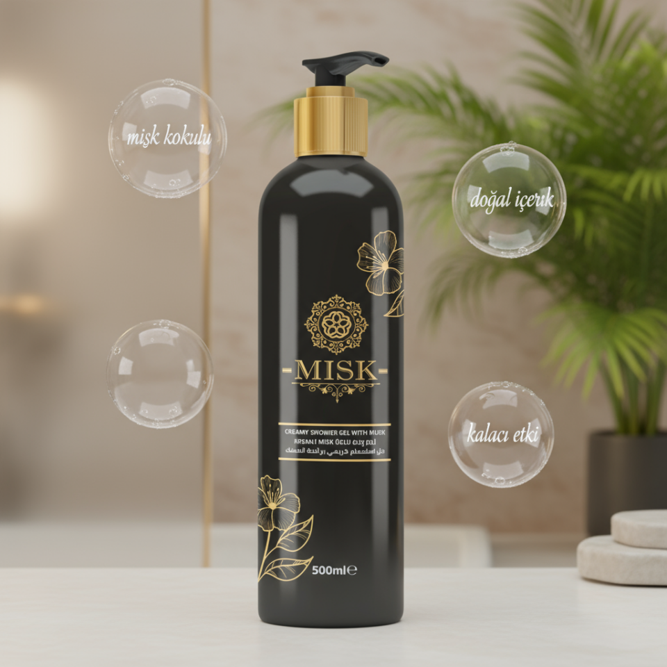 Misk Creamy Shower Gel - Pürüzsüz Kremsi Duş Jeli (VİTAMİN E) 500ml