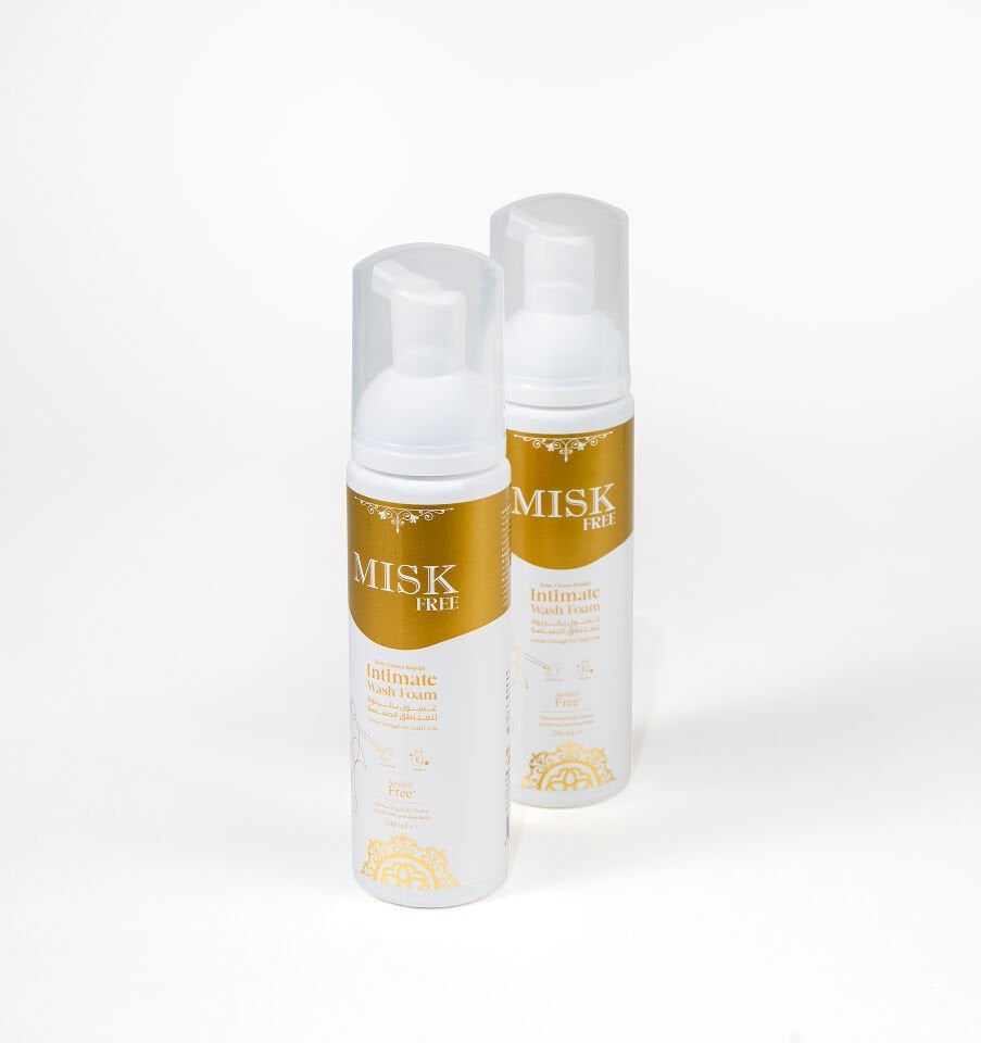Misk Genital Bölge Temizleme Köpüğü – Kokulu 200 ml | İntim Bölge Beyazlatıcı & Koku Giderici