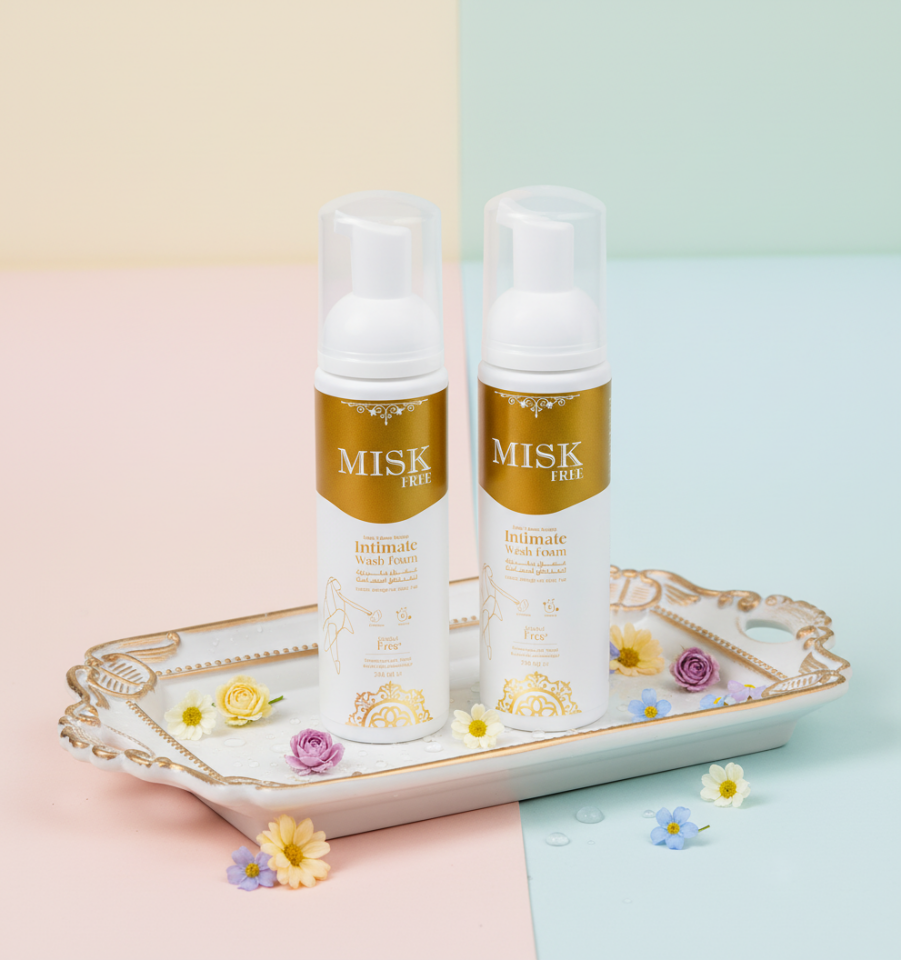Misk Genital Bölge Temizleme Köpüğü – Kokulu 200 ml | İntim Bölge Beyazlatıcı & Koku Giderici