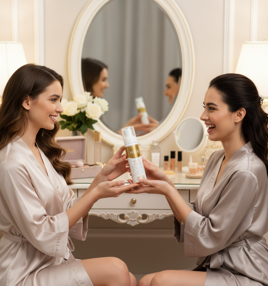 Misk Genital Bölge Temizleme Köpüğü – Kokulu 200 ml | İntim Bölge Beyazlatıcı & Koku Giderici