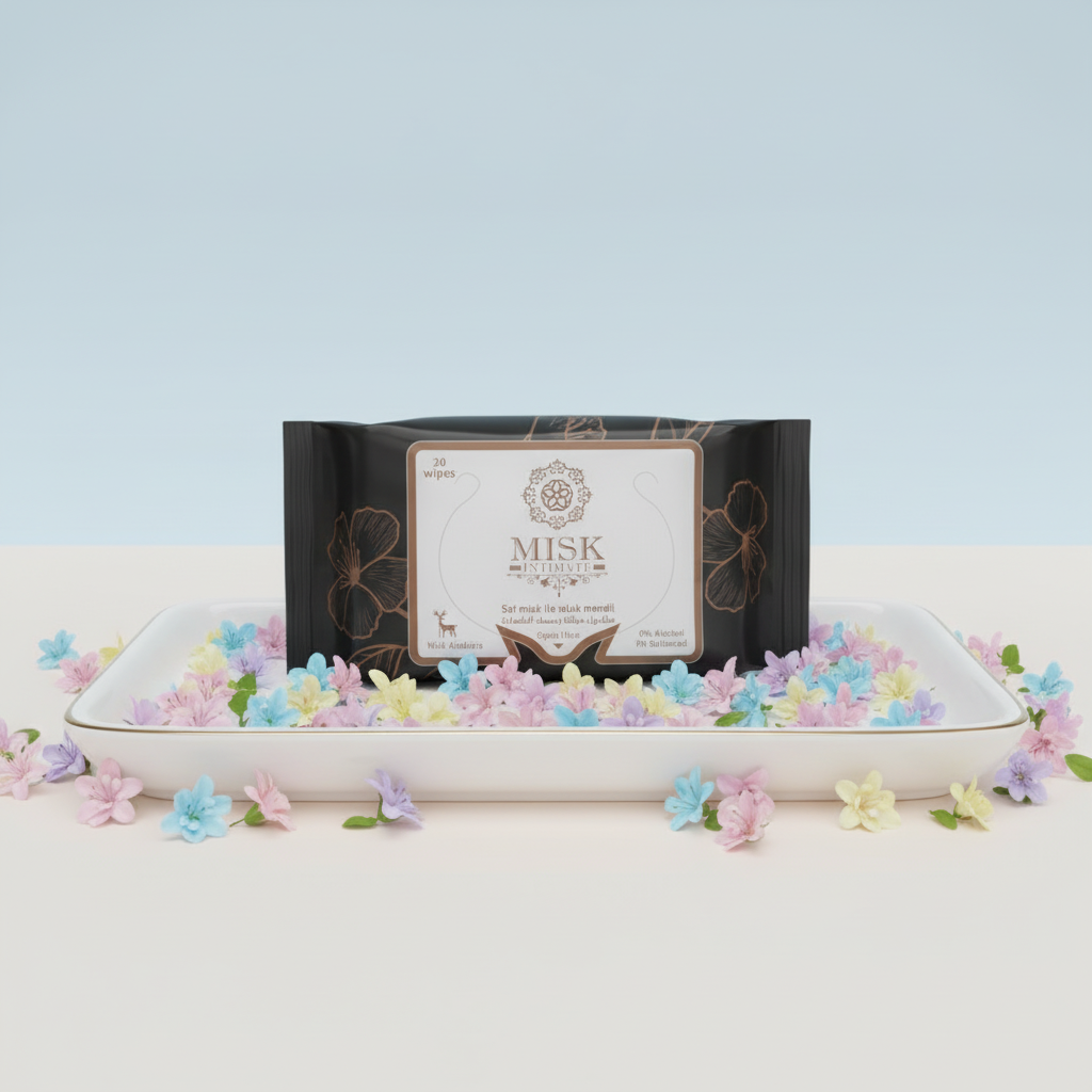 Misk Genital Bölge Intim Temizleme Mendili – Kokulu 20’li | Koku Giderici, Alkolsüz Ve Parabensiz